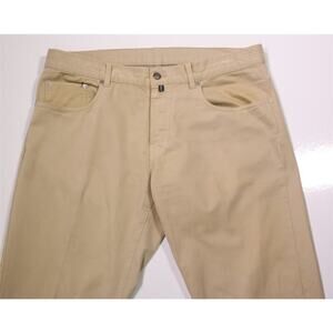 Kent & Curwen Norfolk Tan Cotton 5-Pocket Straight Fit Chino Pants 36x30